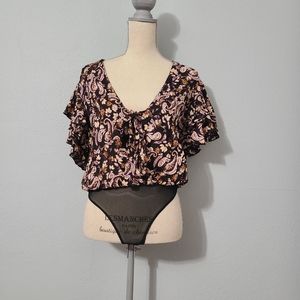 Free People Call Me Later Bodysuit Size‎ Small